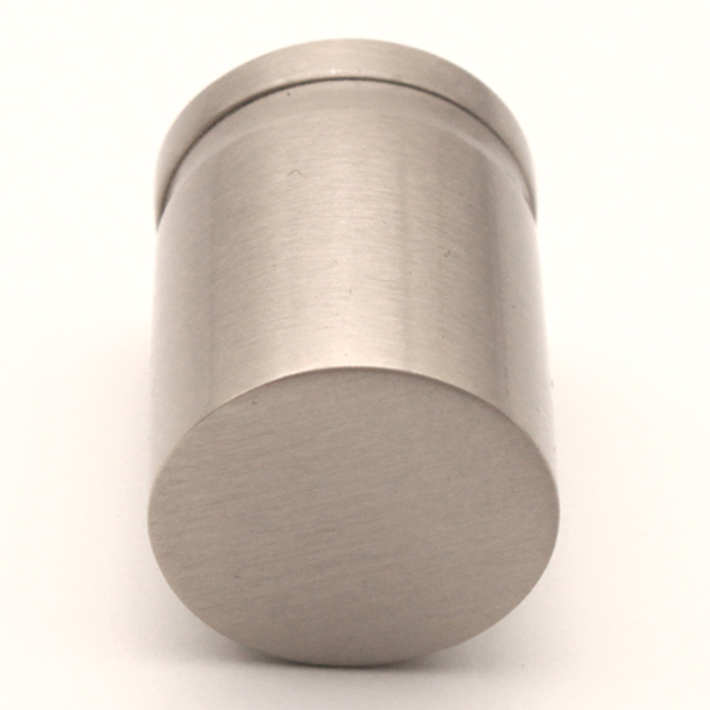 Spira Brass Satin Silver Cylinder Pull Cupboard Handle Image 4