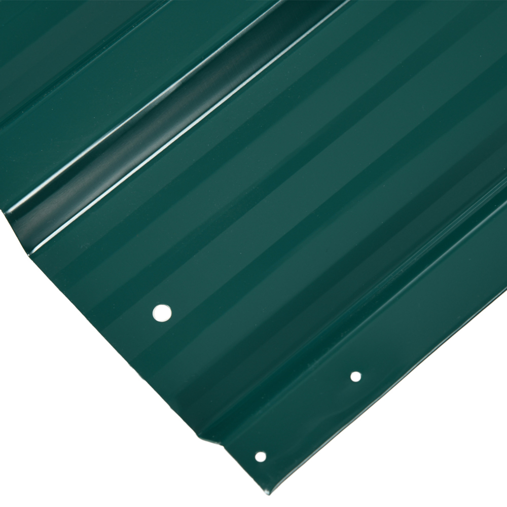 Outsunny Green Galvanised Steel Roof Panels 12 Pack Image 4