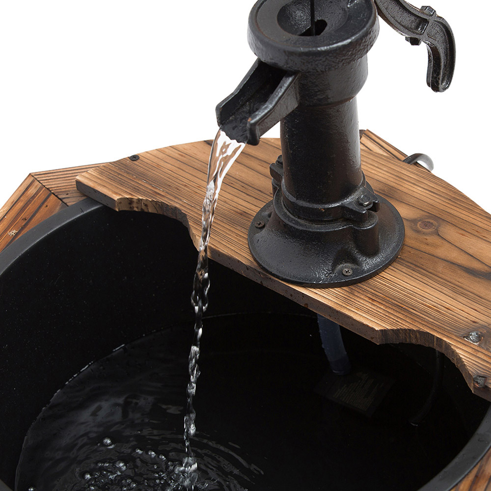 Outsunny Wooden Oasis Electric Water Fountain 220v Image 4