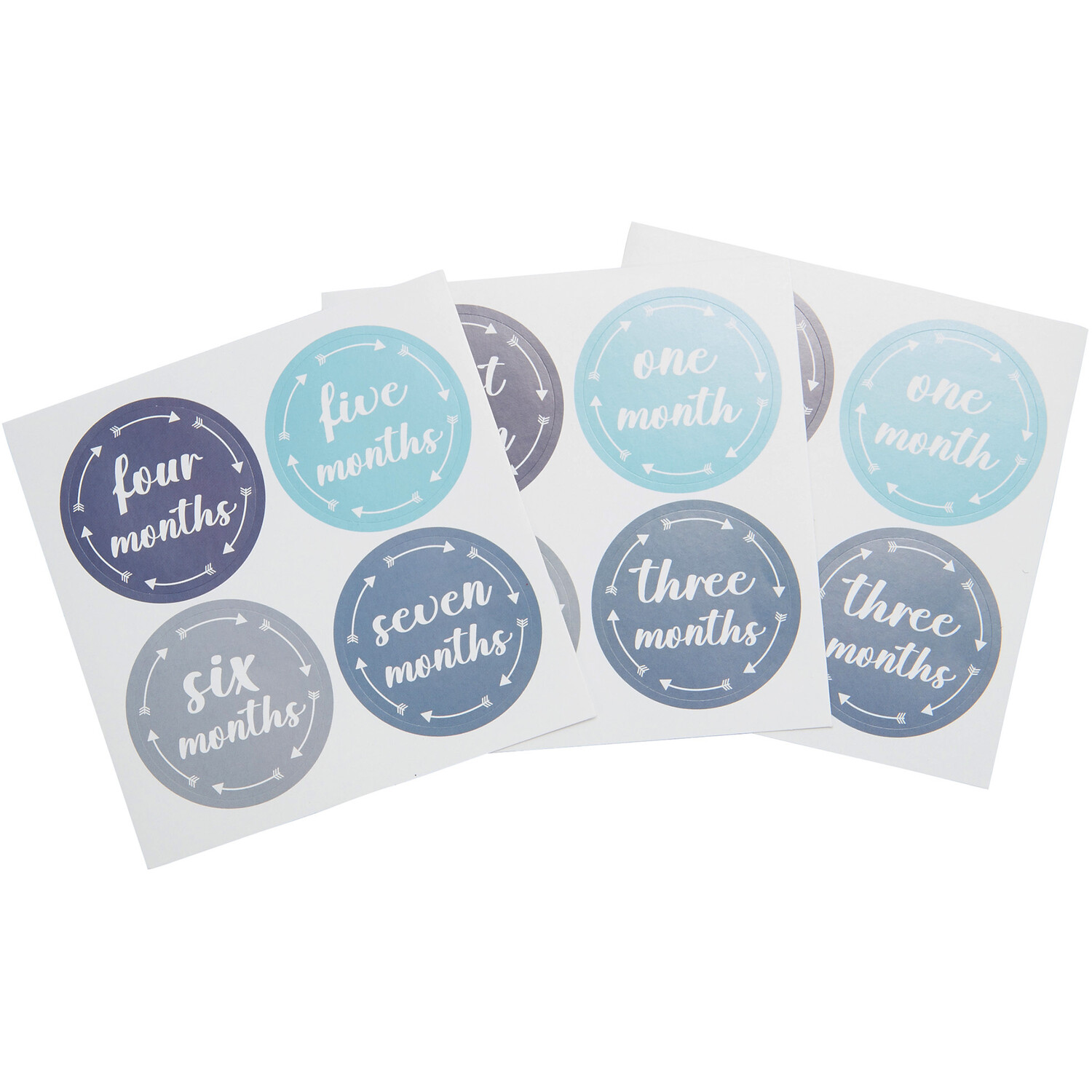Single Art Studio Baby Monthly Milestone Sticker 40 Pack in Assorted styles Image 3