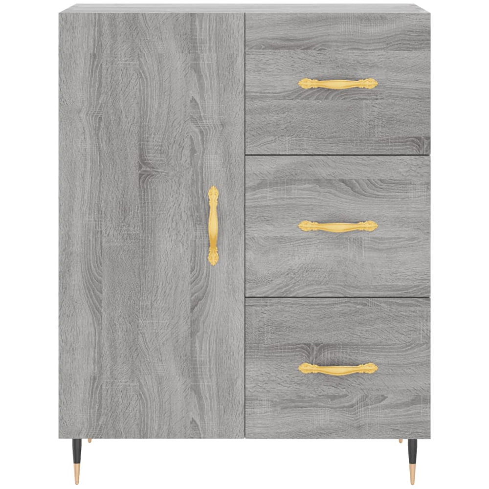 vidaXL 3 Door 3 Drawer Grey Sonoma Highboard Image 8