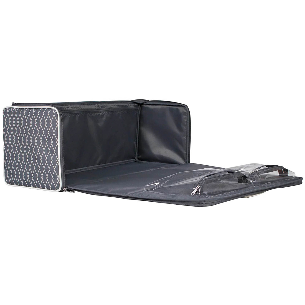 Everything Mary EVM12400-2 Grey Geometric Print Diecut Machine Carry Case 56 x 20 x 23cm Image 4