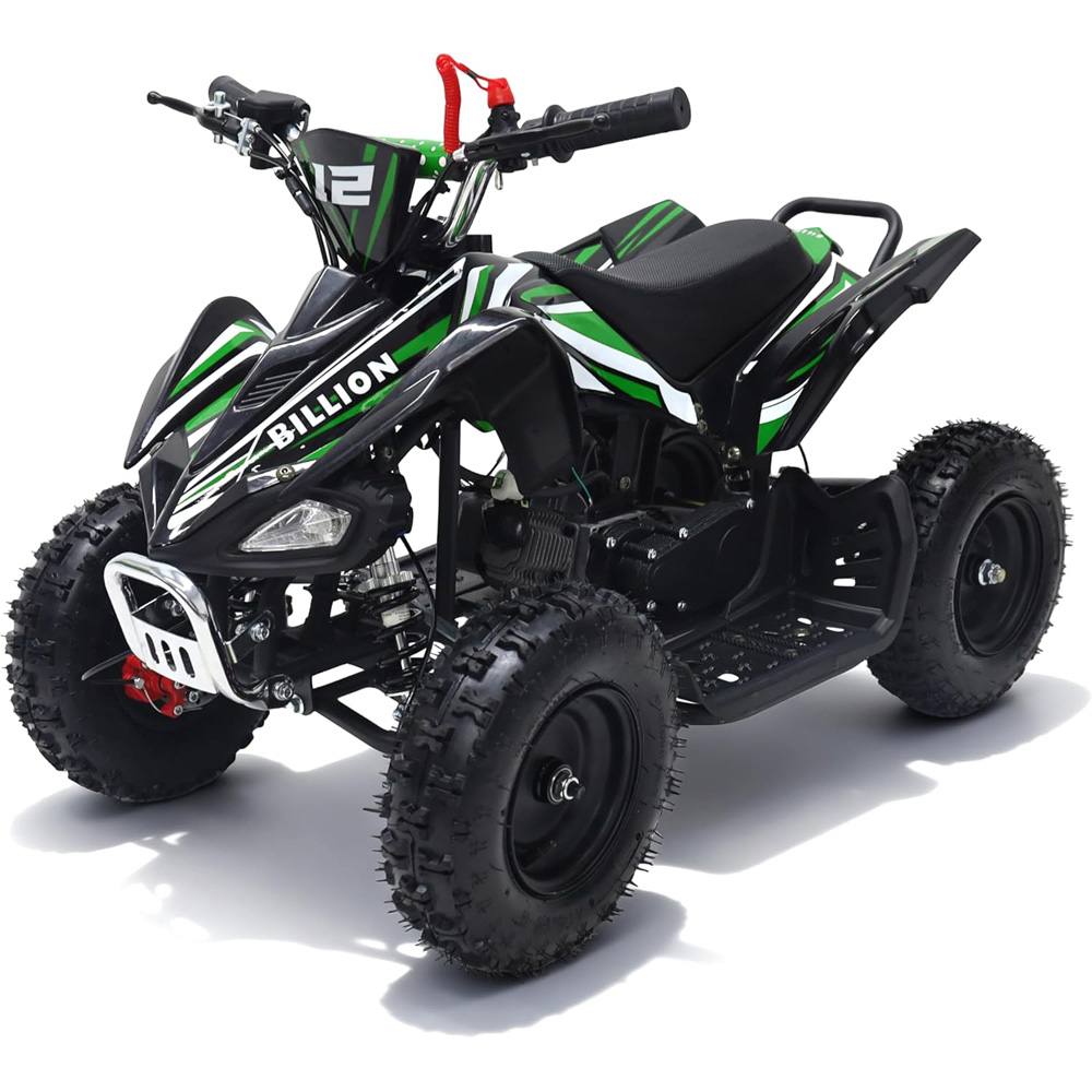 Alivio Kids Green 49cc 2-Stroke Engine Mini Petrol Quad Bike with Disc Brakes 1.8L Image 3