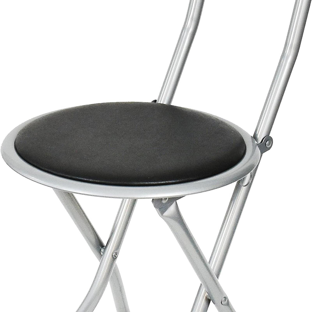 Gr8 Home Black Folding High Back Chair Image 5
