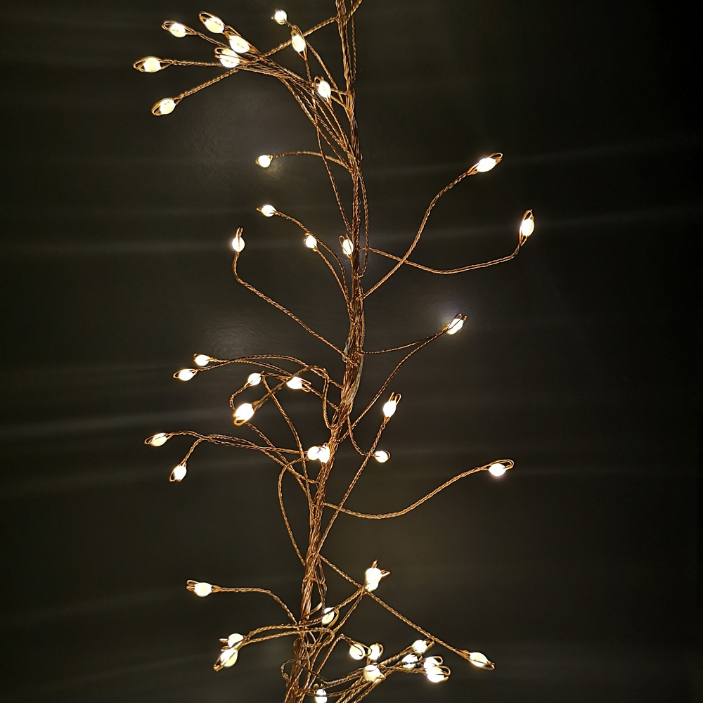 Samuel Alexander 860 Warm White LED Multi-Function Rose Gold Wire Christmas Garland Light 5.5m Image 4