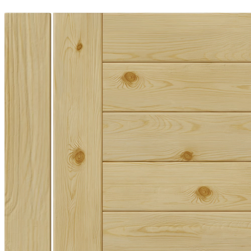 Living and Home Wooden Garden Reinforced Gate with Door Latch 70.8 x 35.4 inch Image 4