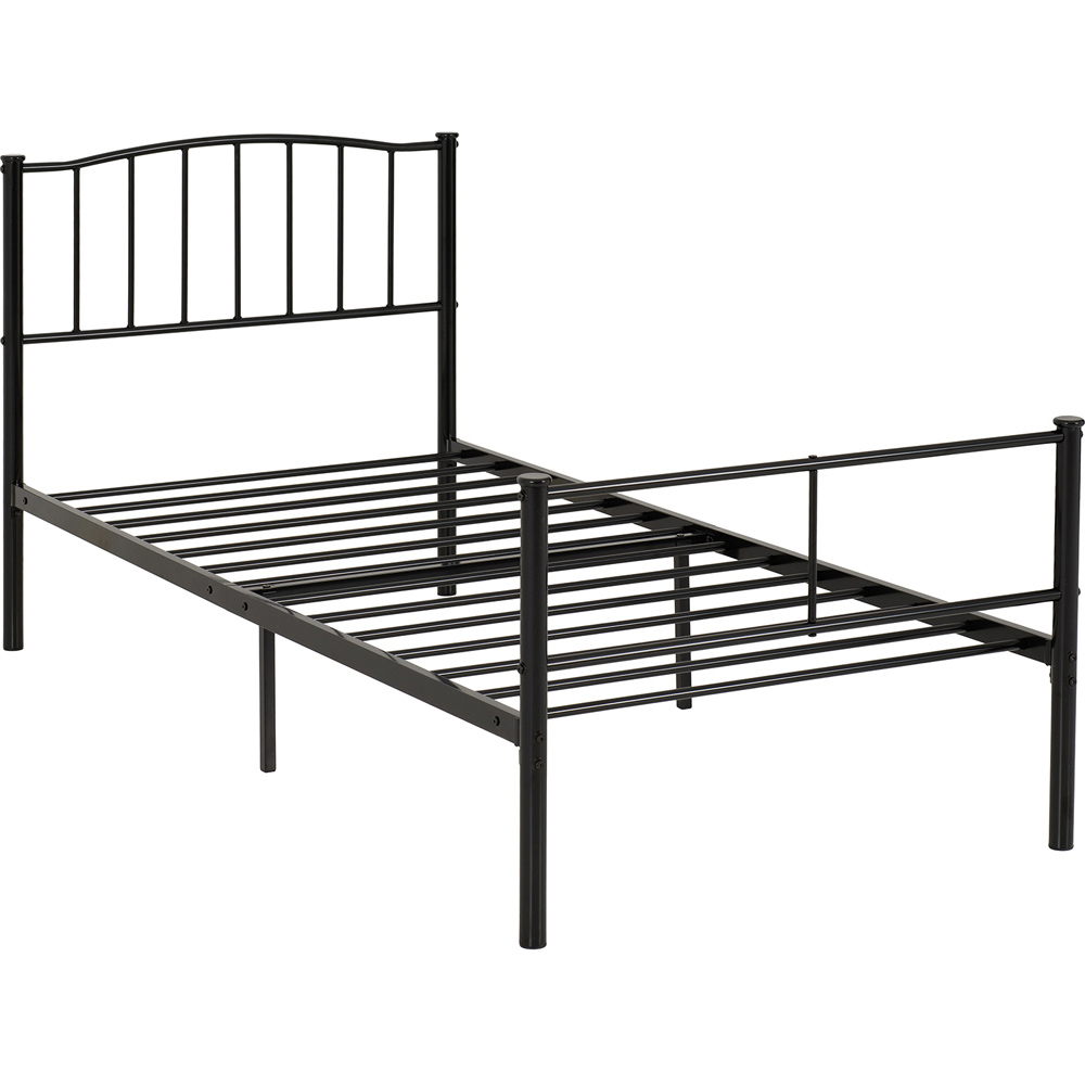 Seconique Newton Single Black Bed Frame Image 2