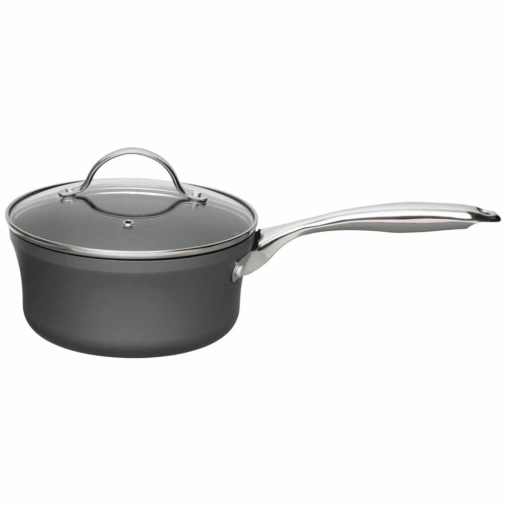 Wilko Saucepan Grey 20cm Wilko