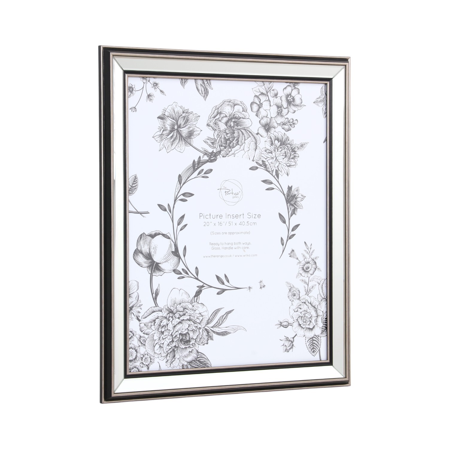 Mode Mirrored Photo Frame Silver 20 x 16in Image 3