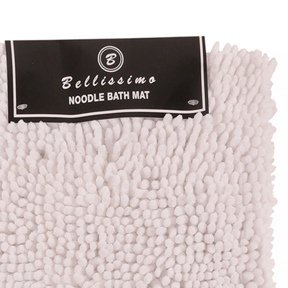 Bellissimo White Noodle Bath Mat Image 2