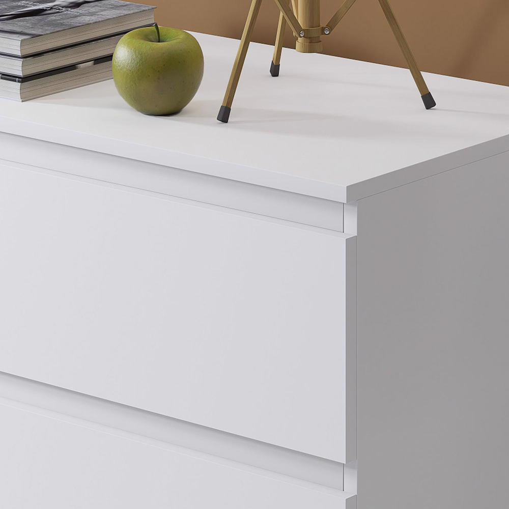 FWStyle Carlton Matt White 2 Piece Bedroom Furniture Set Image 7