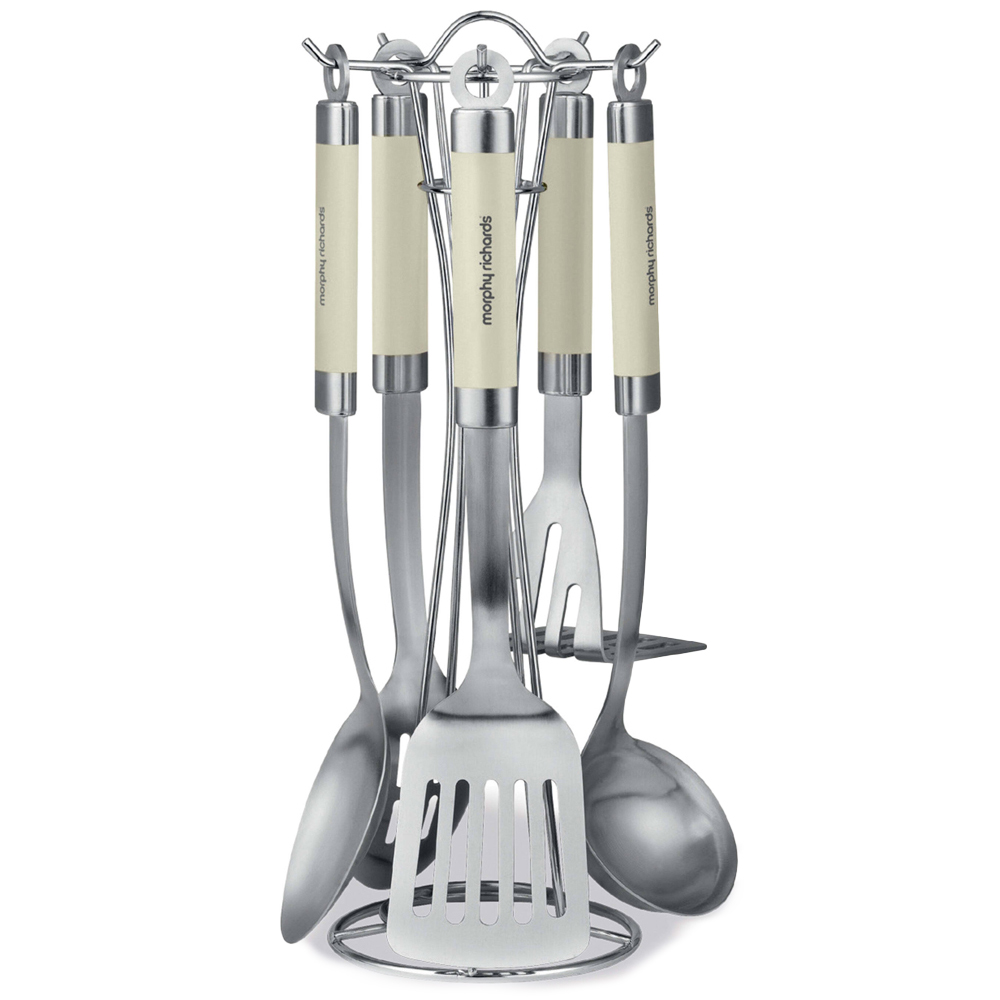 Morphy Richards 5 Piece Ivory Cream Cutlery Set Wilko