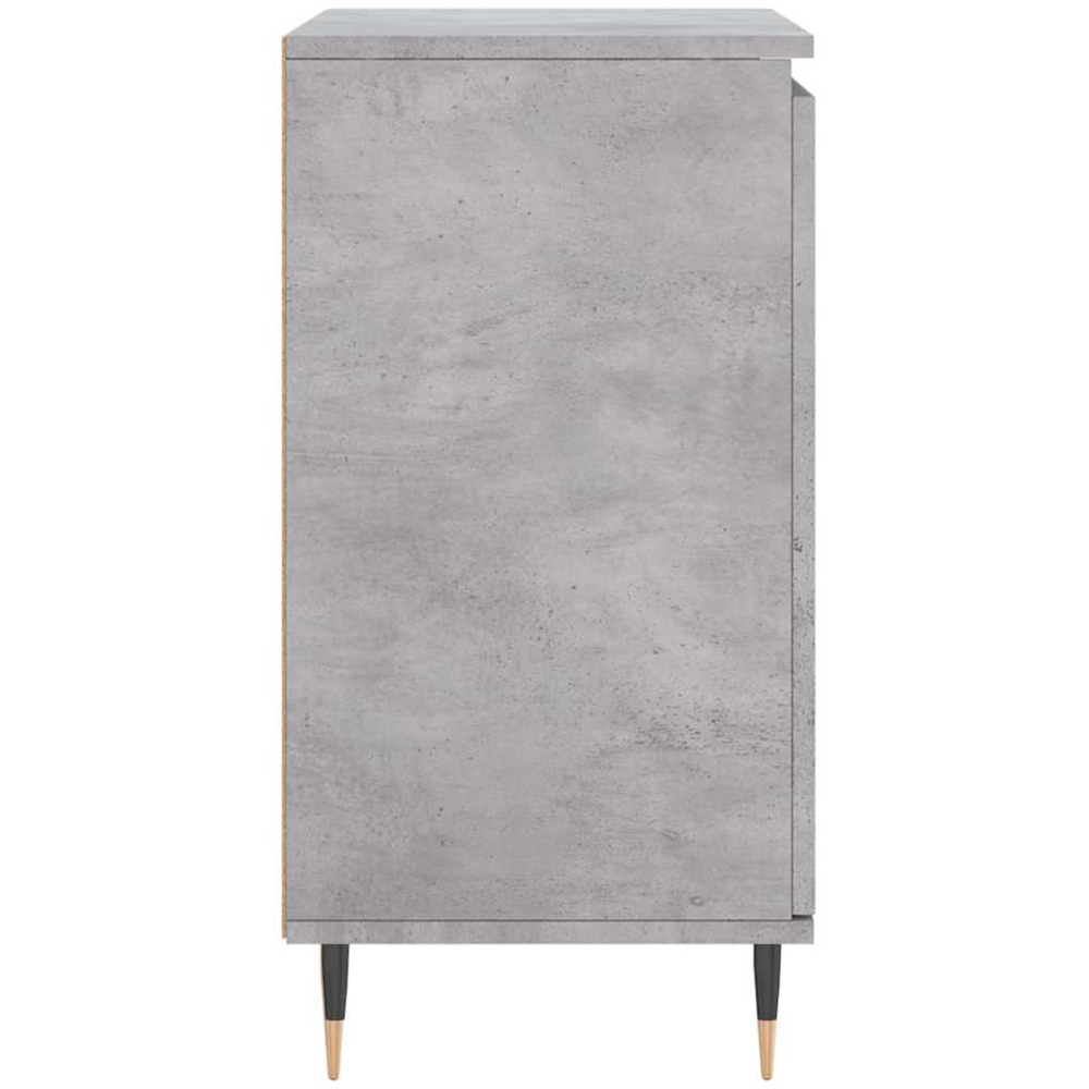 vidaXL 2 Door Concrete Grey Sideboard Image 7