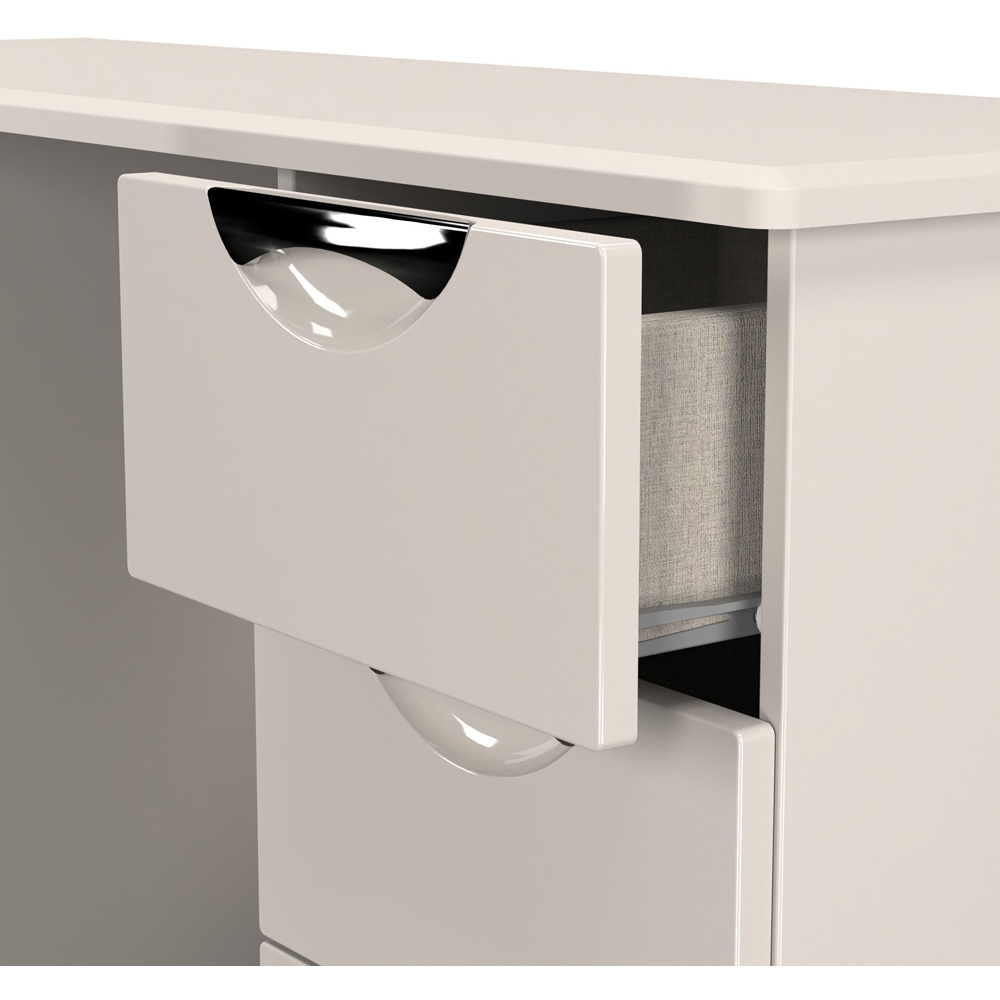 Crowndale Camden 6 Drawer Kashmir Gloss Kneehole Desk Ready Assembled Image 6
