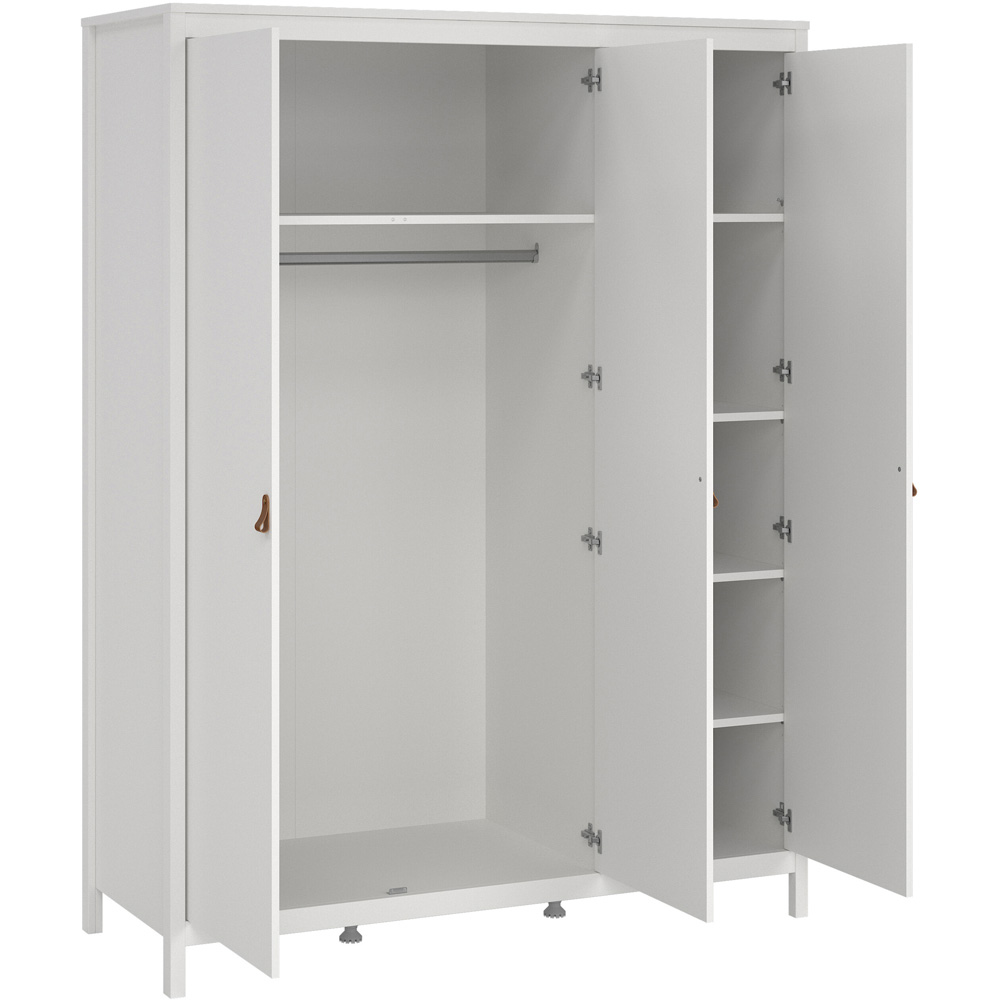 Florence Barcelona White 3 Piece Bedroom Furniture Set Image 3