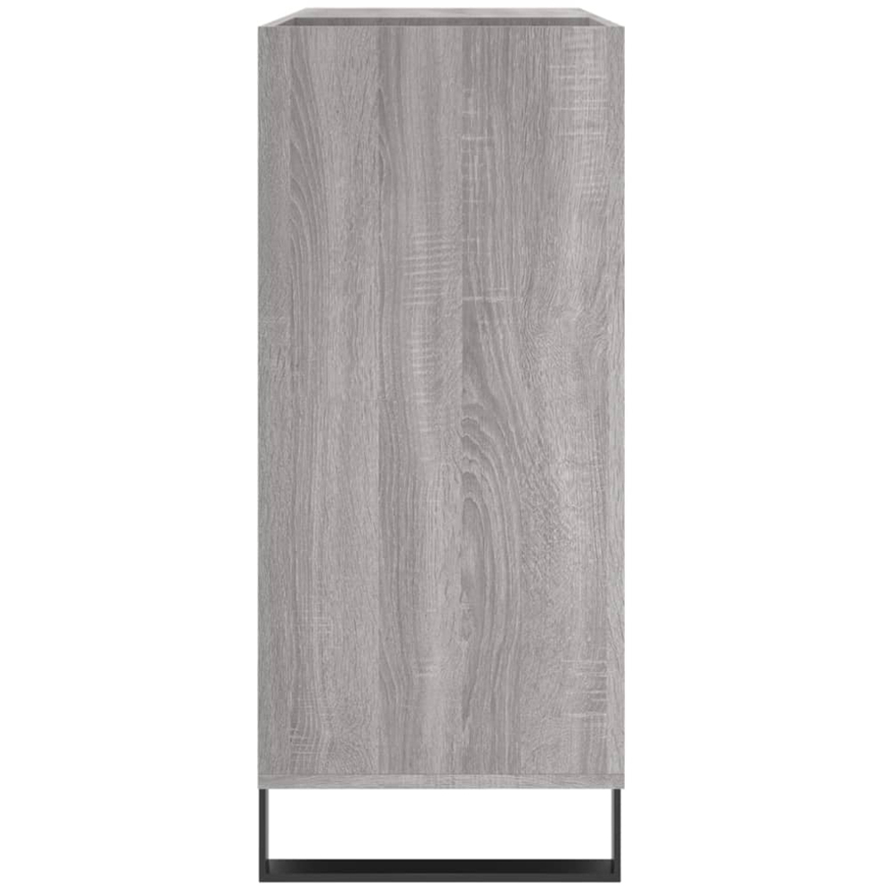 vidaXL 3 Shelf Grey Sonoma Square Record Cabinet Image 5