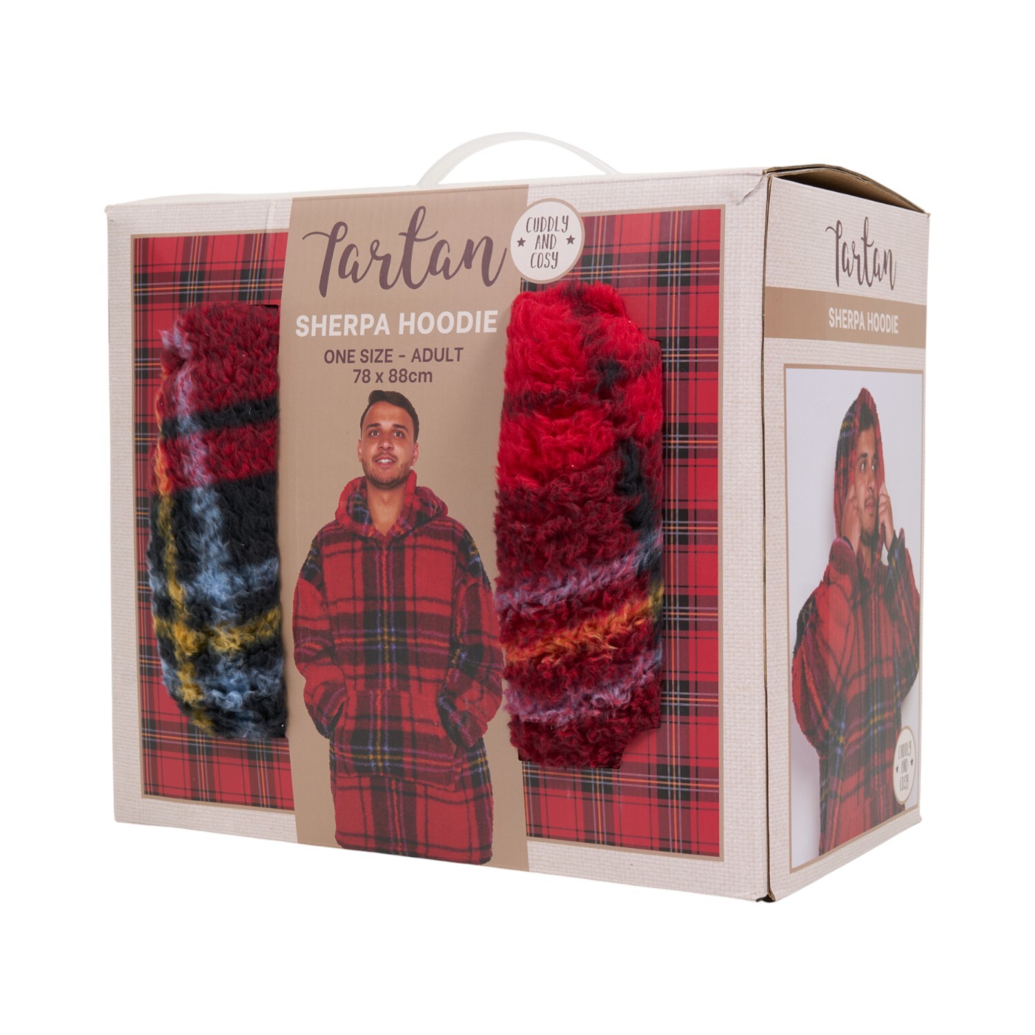 Printed Sherpa Hoodie Image 11