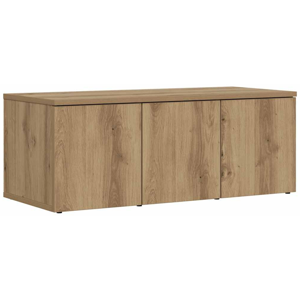 vidaXL 3 Drawer Artisan Oak Small TV Cabinet Image 2