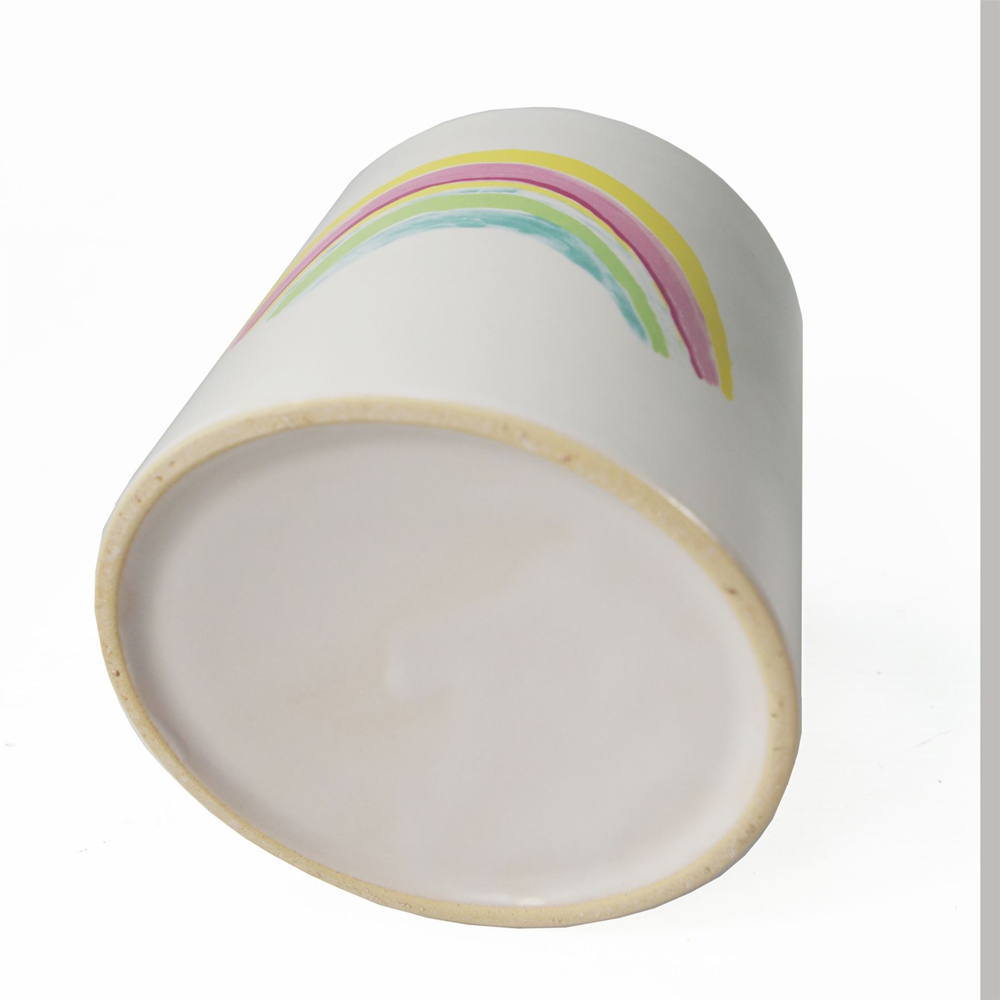 Leaf Artificial Ceramic Rainbow Multicolour Planter 12cm Image 4