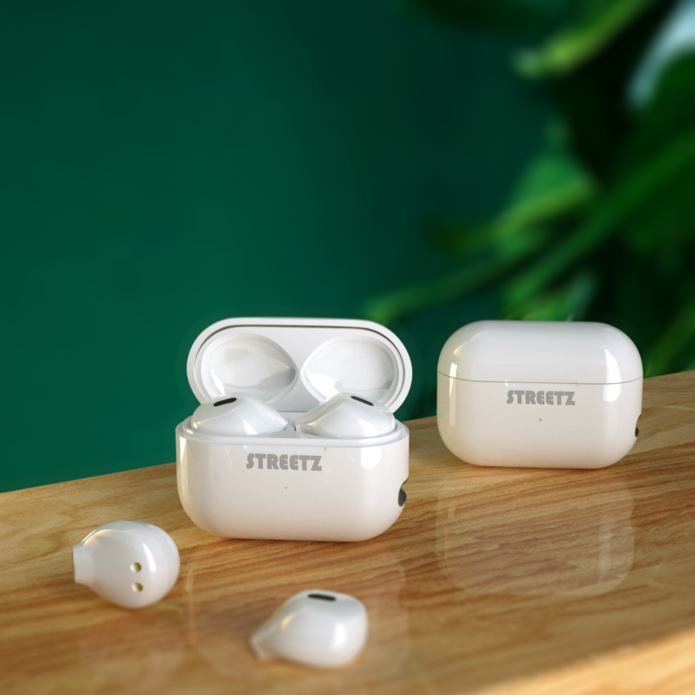 Streetz White True Wireless Earphones Image 8