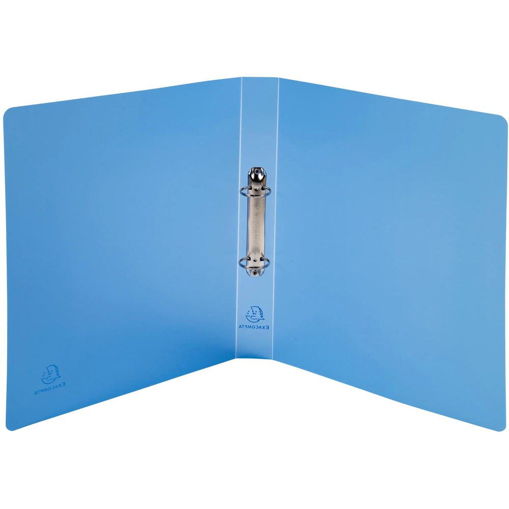 Exacompta Chromaline Blue Polypropylene 2R Ring Binder 30mm 15 Pack Image 3