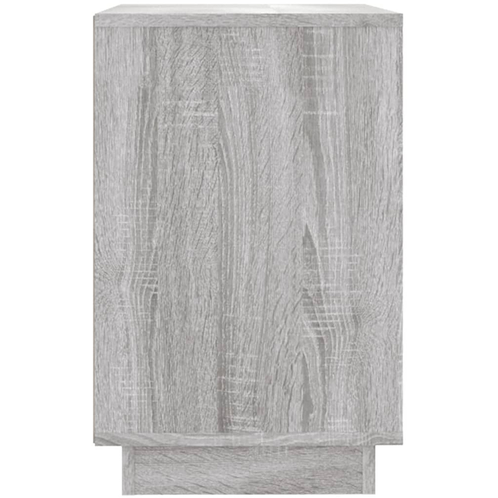 vidaXL 2 Door 2 Shelf Grey Sonoma Wooden Sideboard Image 7