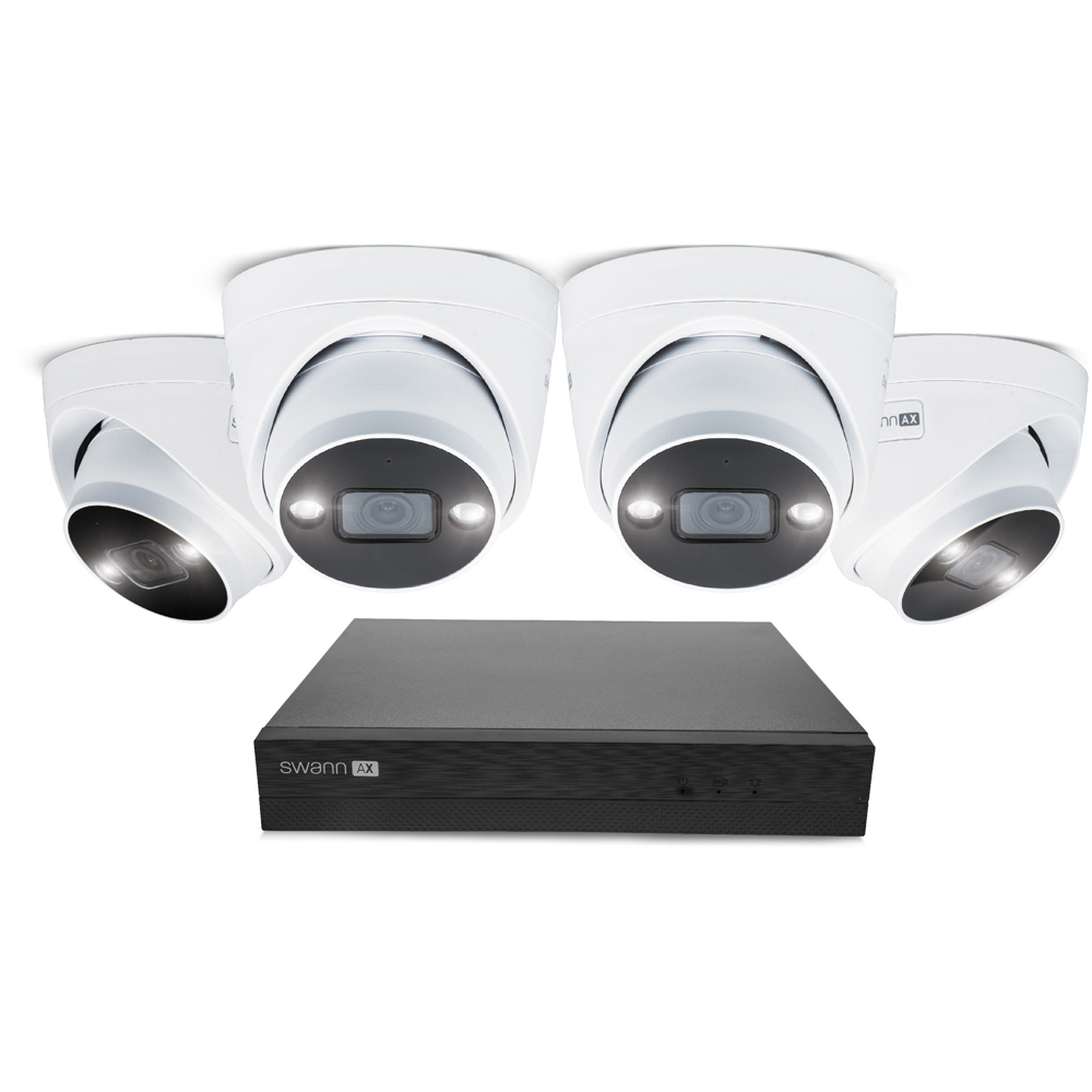 Swann AdvancedX Wired NVR CCTV 4K Dome Camera Kit with 1TB HDD Storage Image 5