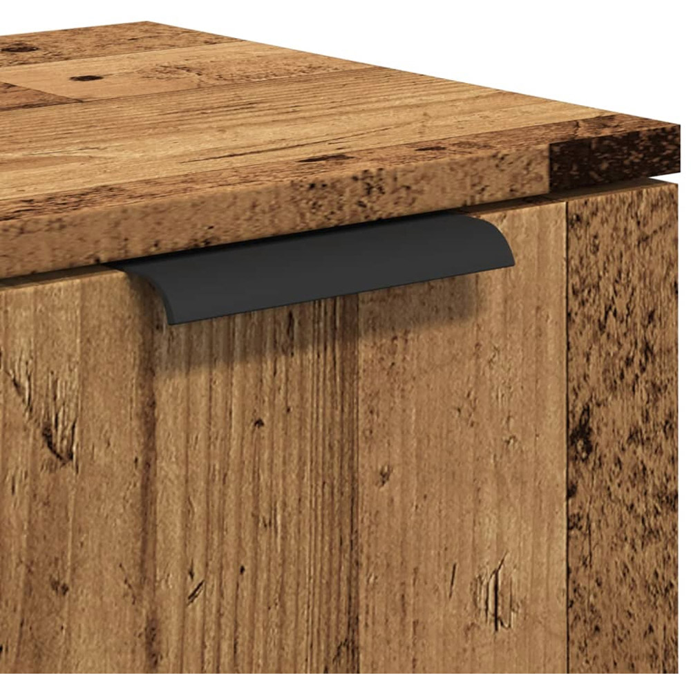 vidaXL 3 Door Old Wood Sideboard Image 9