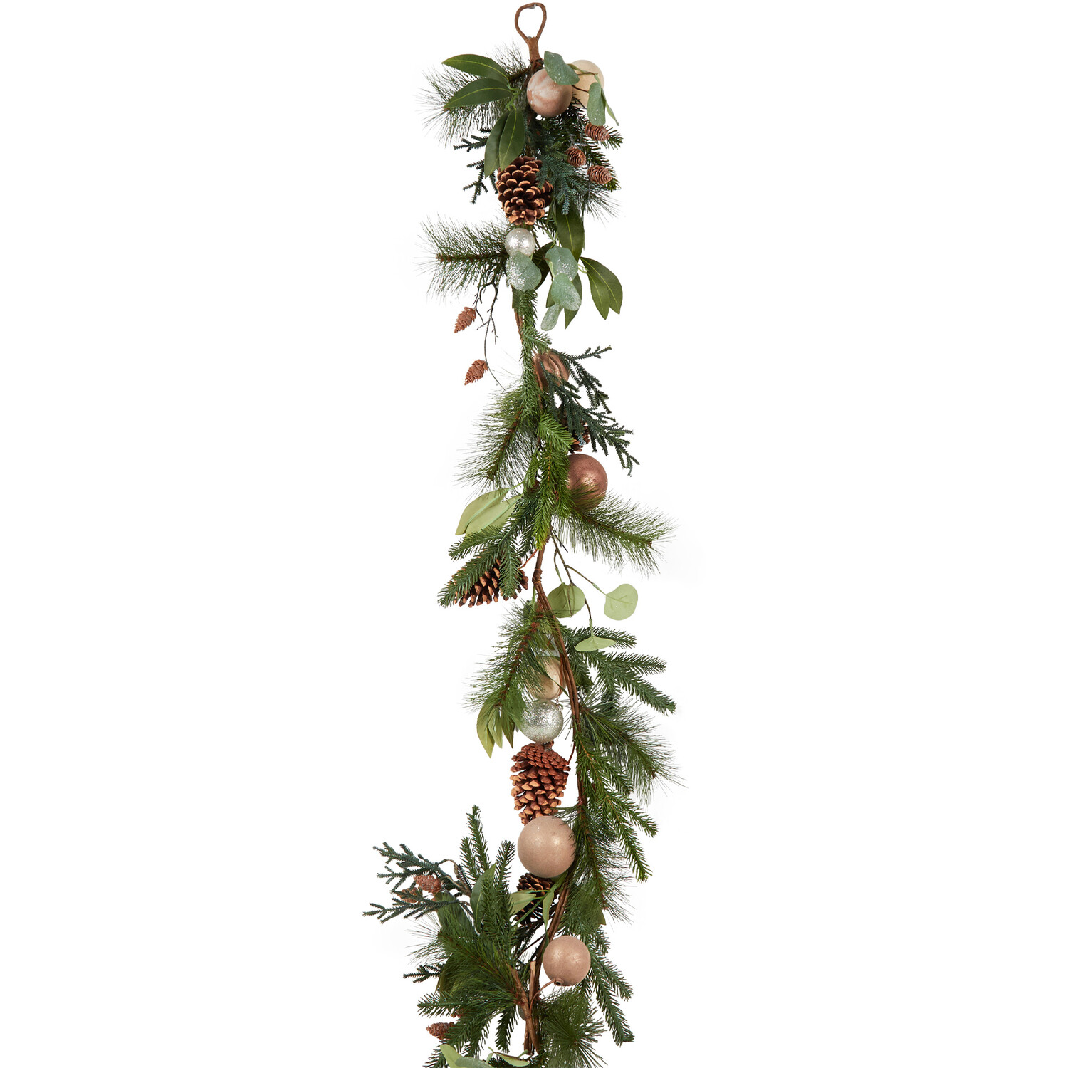 Natural Bauble Garland - Green Image 1