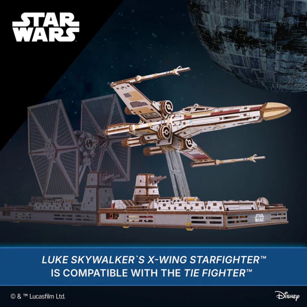 Ugears Star Wars Luke Skywalker X-Wing Starfighter Mechanical Model Image 7