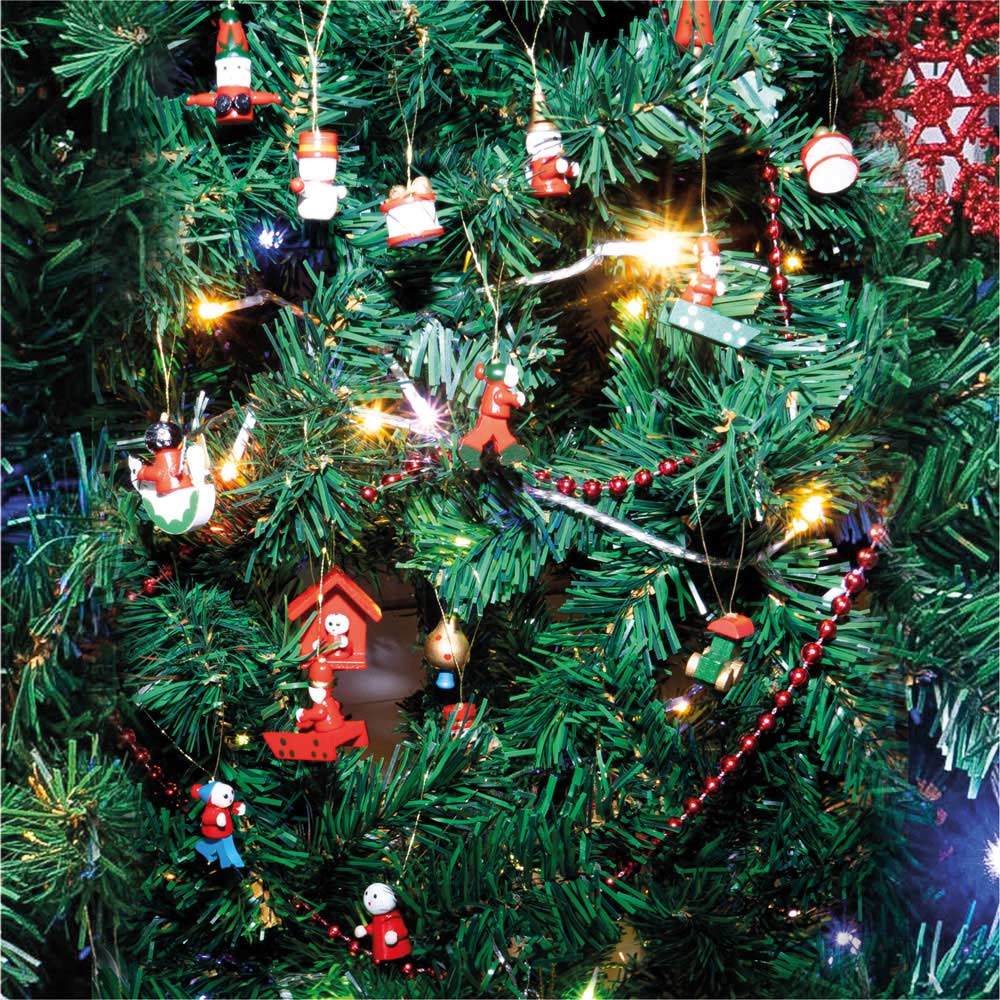 St Helens Wooden Christmas Hanging Ornaments 20 Pack Image 3
