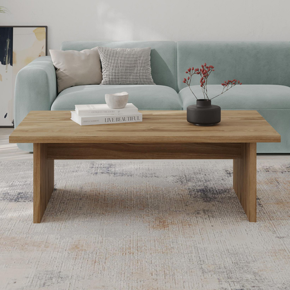 Decortie Loana Deep Oud Coffee Table with 2 Piece Top Image 1