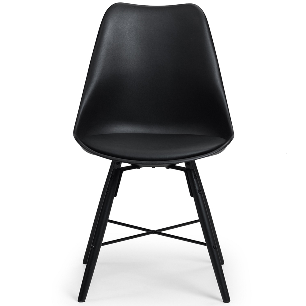 Julian Bowen Lennox Kari 2 Seater Dining Set Table Black Image 5