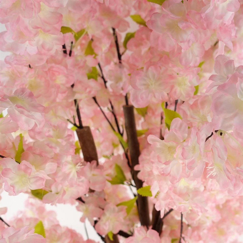 Leaf Pink Blossom Artificial Tree in Pot 150cm Image 5