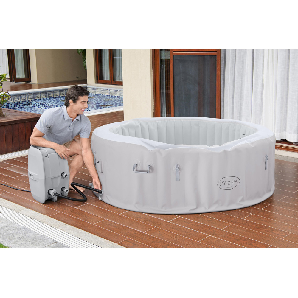Lay-Z-Spa Paris 6 Person AirJet Hot Tub 66 x 196cm Image 2