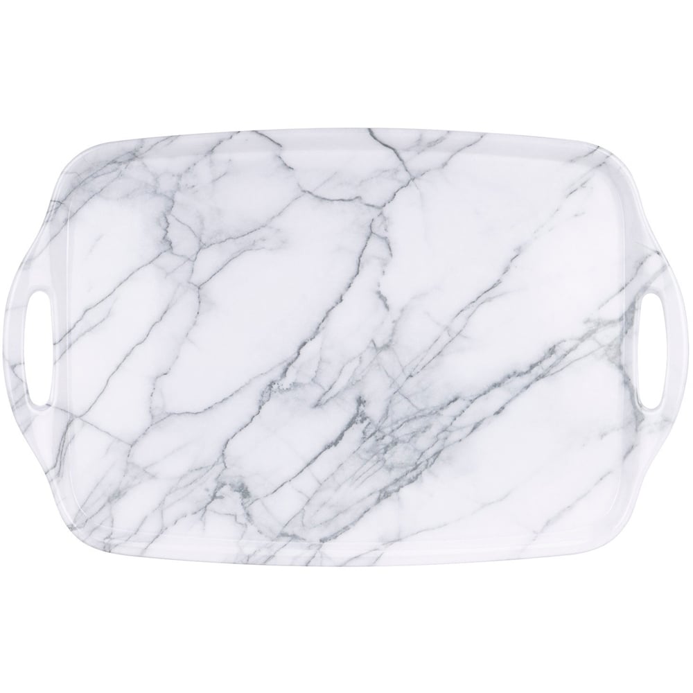White Marble Large Serving Tray Image
