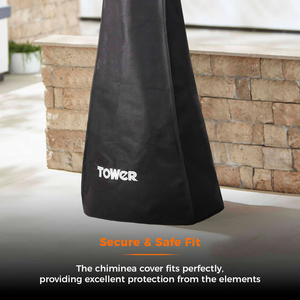 Tower Wood Burner Chiminea Weatherproof Protective Cover Image 4