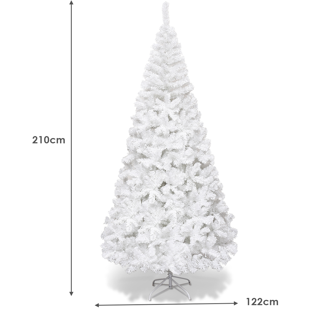 Costway White Artificial Christmas Tree 7ft Image 8