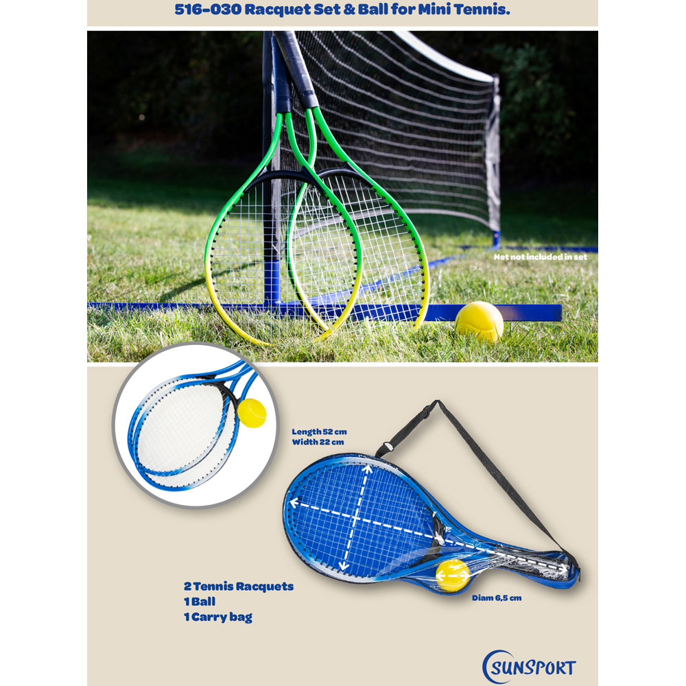 Sunsport Outdoor 3 Piece Short Tennis Set Image 2
