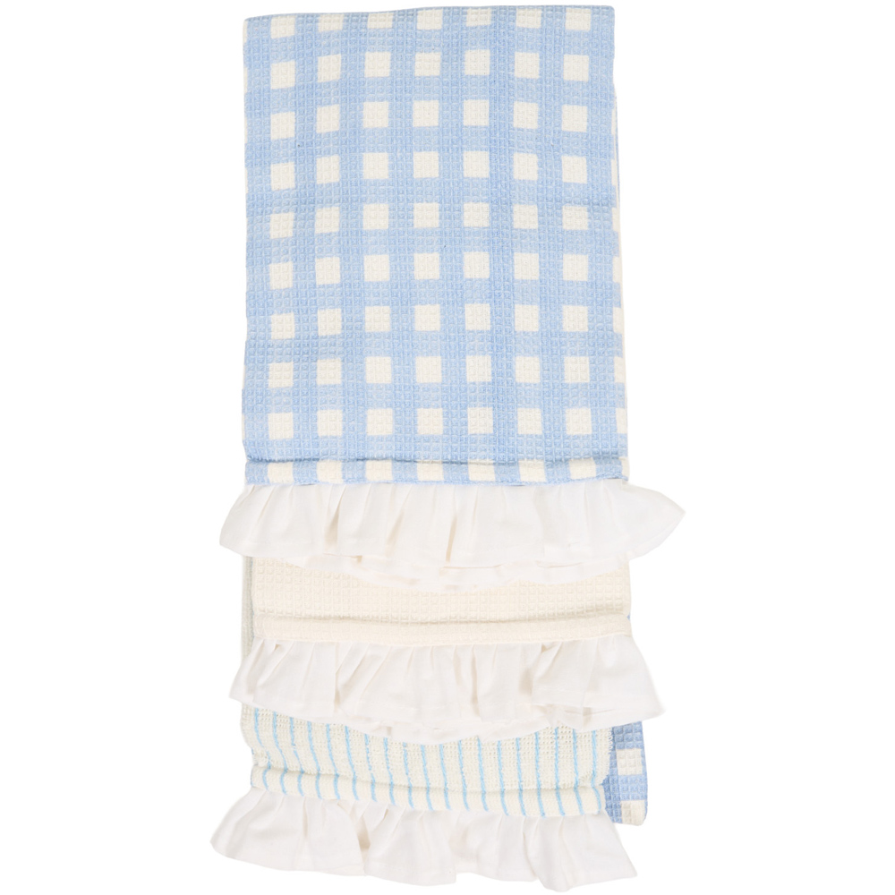 Pack of 3 Frill Edge Tea Towels Image 3