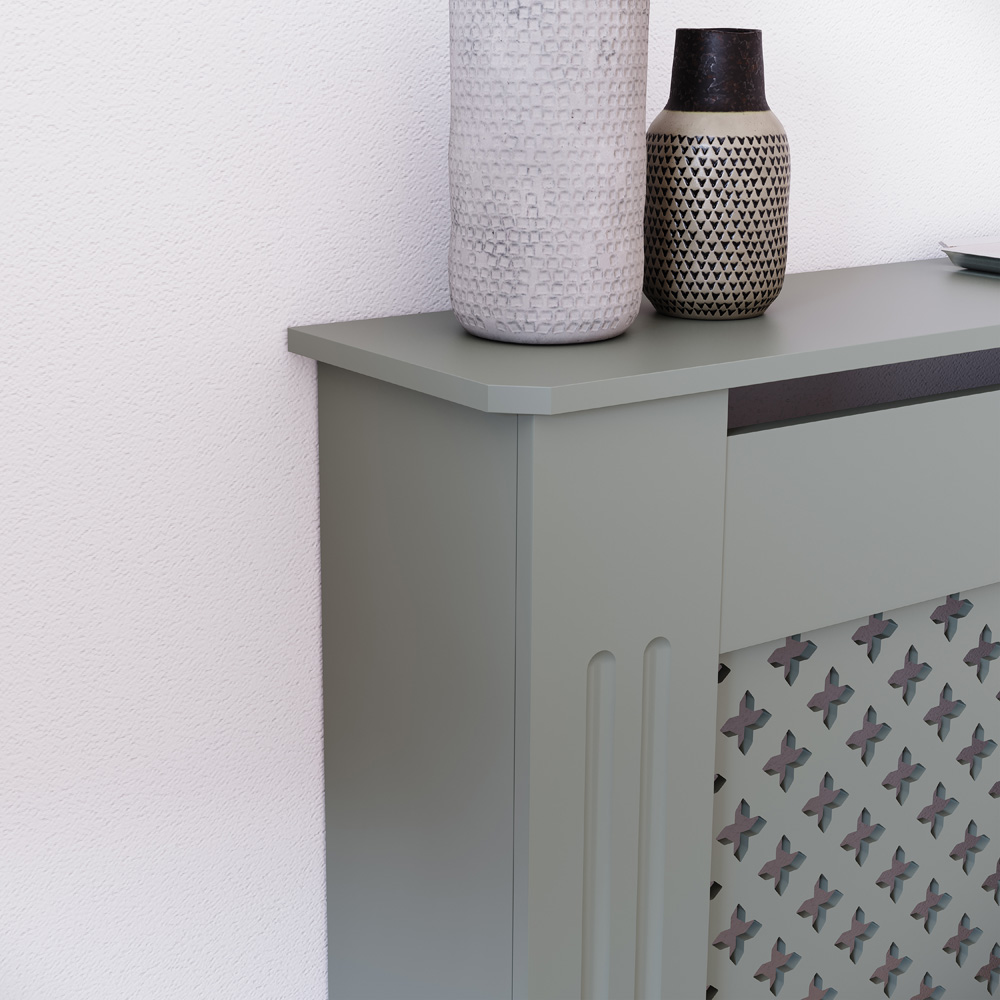 VIDA DESIGNS Oxford Olive Grey Radiator Cover XL Image 5