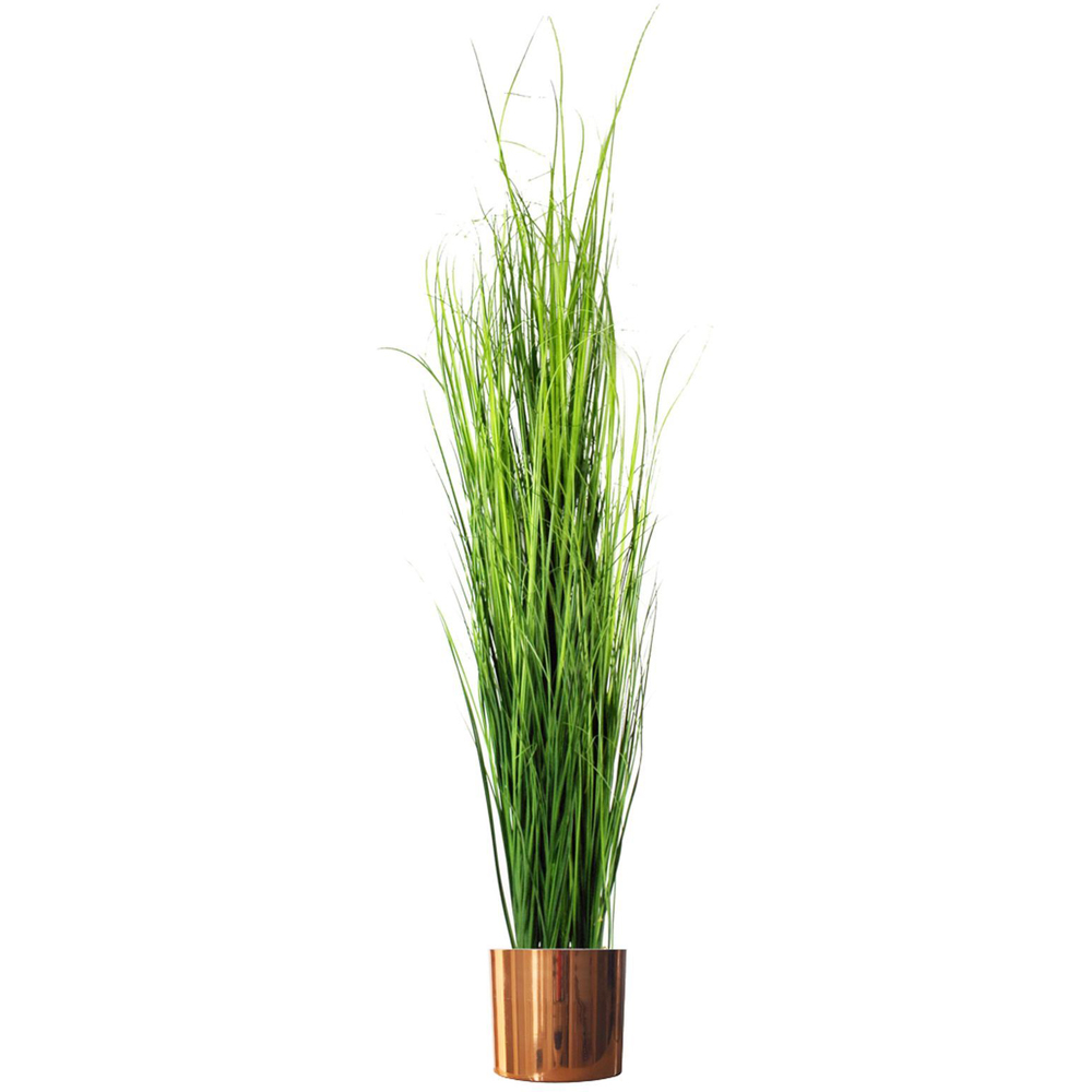 Botanik Polished Copper Finish Metal Planter 20 x 18cm Image 8
