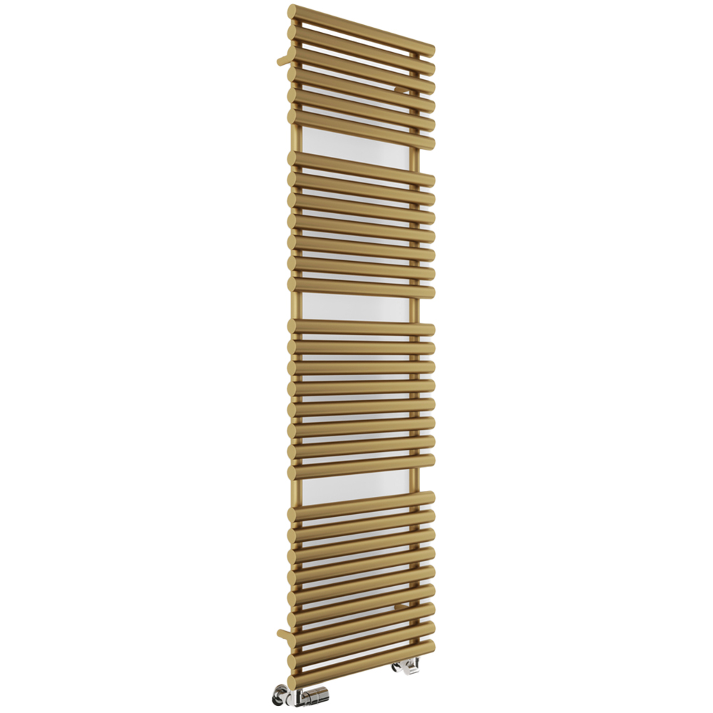 Terma Rolo Towel 3454BTU Brass Heated Towel Rail 1800 x 520mm Image 1