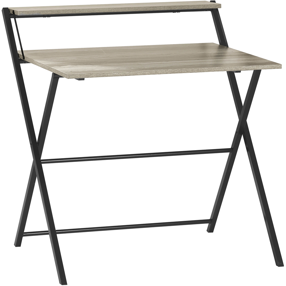 Vida Designs Brooklyn Grey Foldable Computer Desk Image 2
