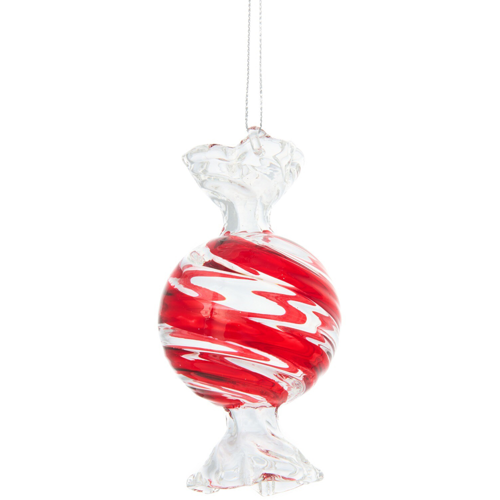Swirl Glass Sweetie Hanging Decoration Image 5