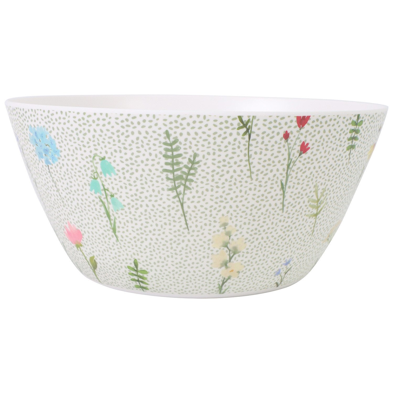 Flower Market Serving Bowl - White Image 3