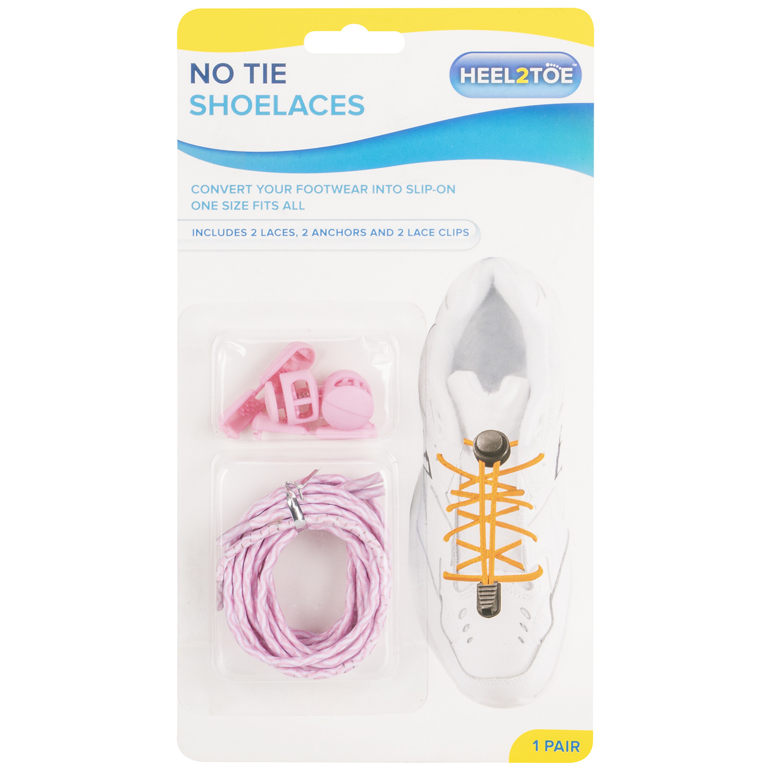No Tie Shoe Laces With Anchors and Clips Image 4