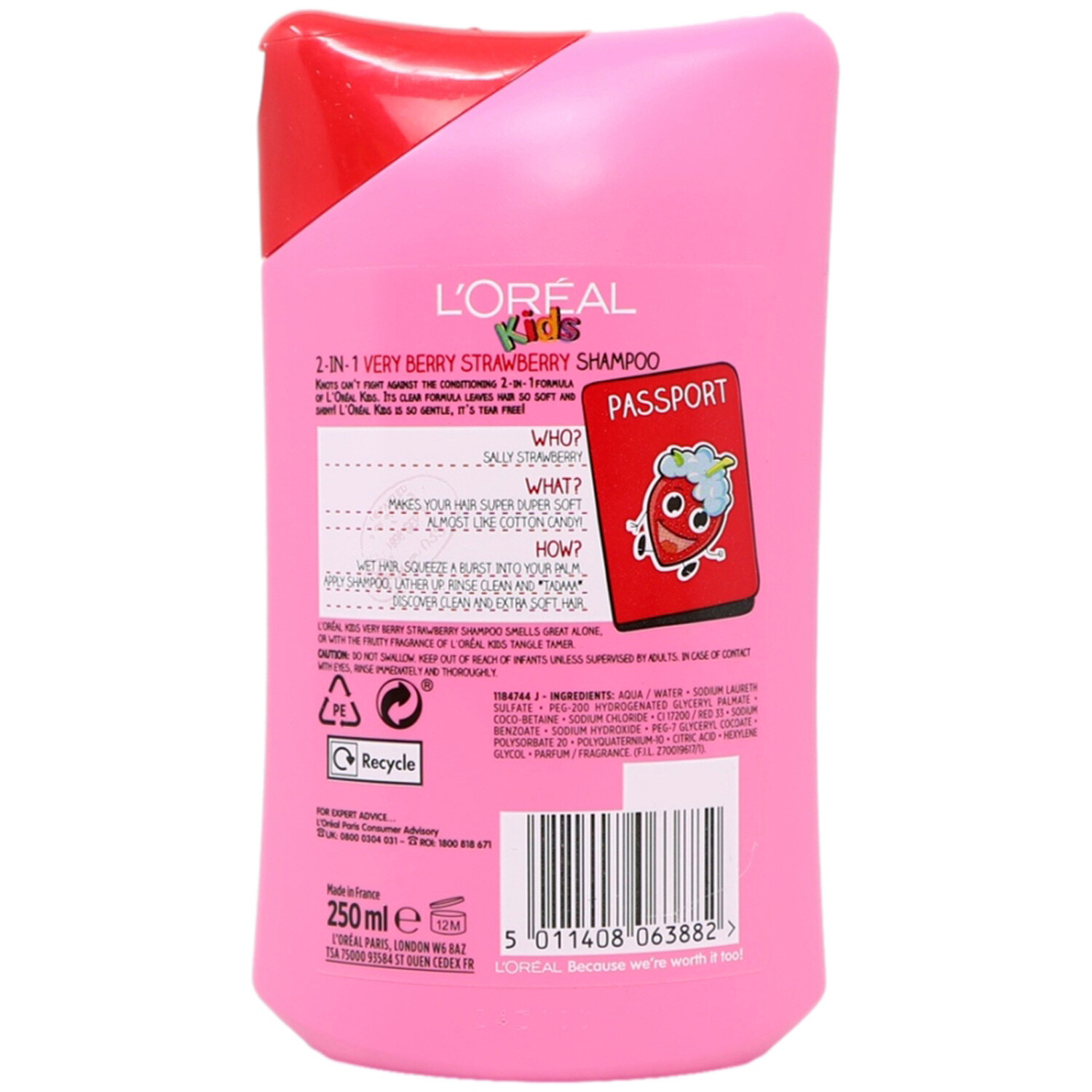 L'Oreal Kids Very Berry Strawberry Shampoo Image 2