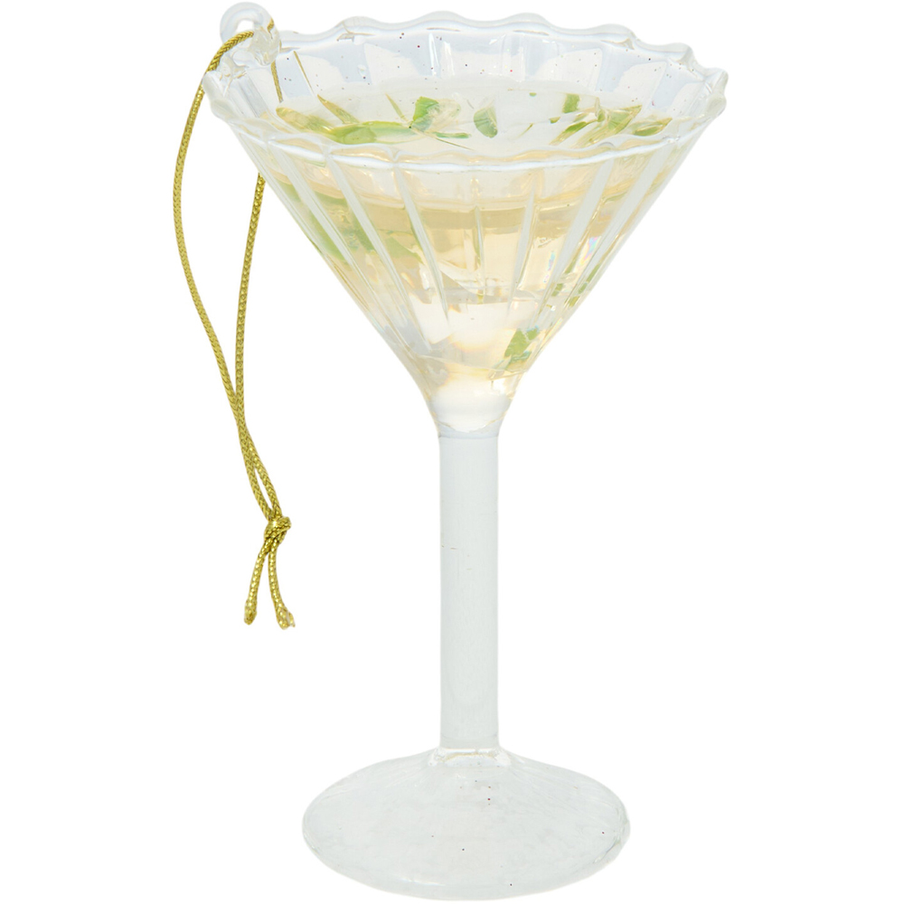Glass Martini Hanging Decoration Image 4
