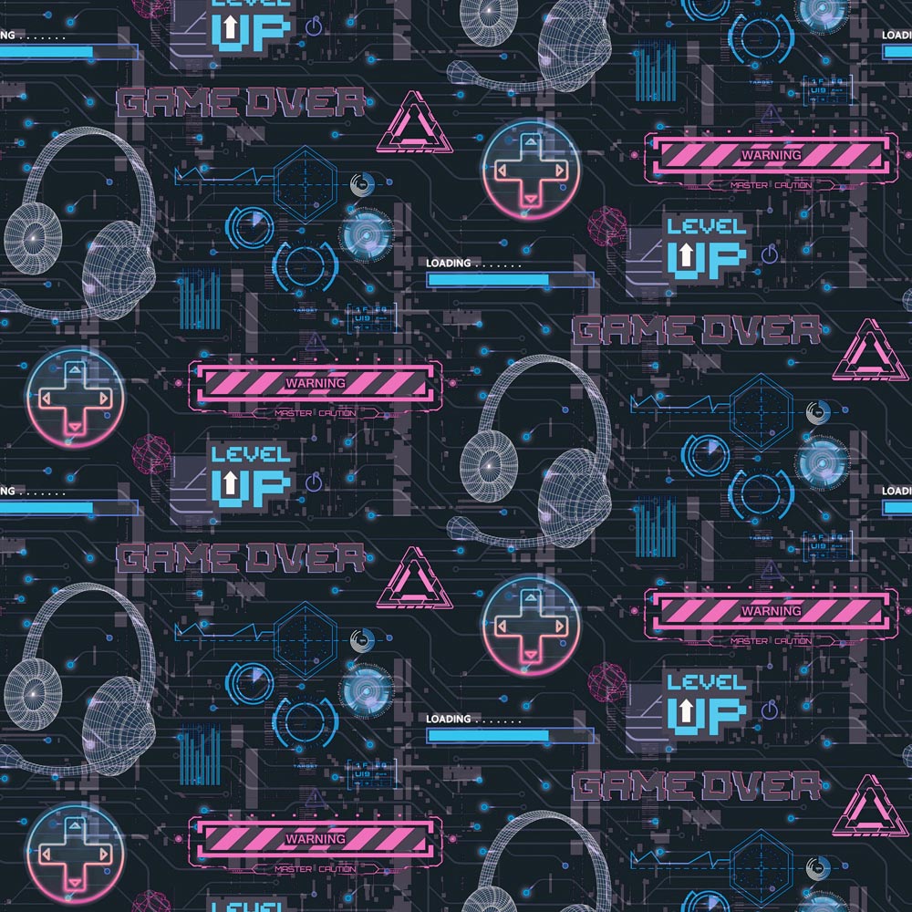 Arthouse Gamer Gitch Pink Wallpaper Image 1
